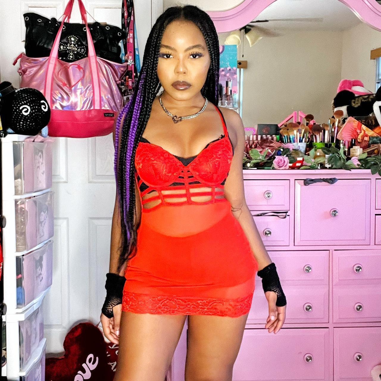 Red Lingerie Mini Dress Super hawt early 2000s Y2K. Depop