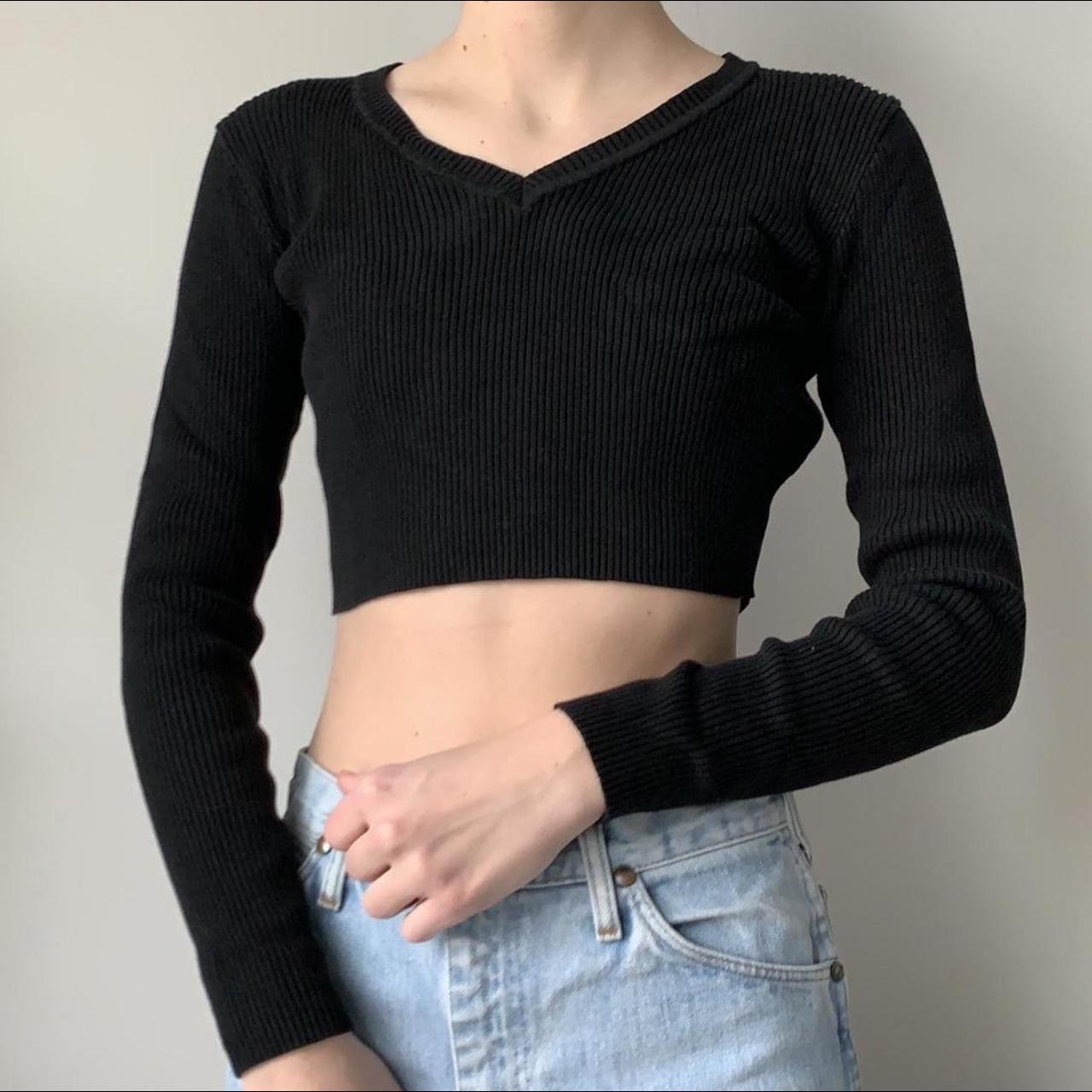 brandy melville black long sleeve top accepting... Depop