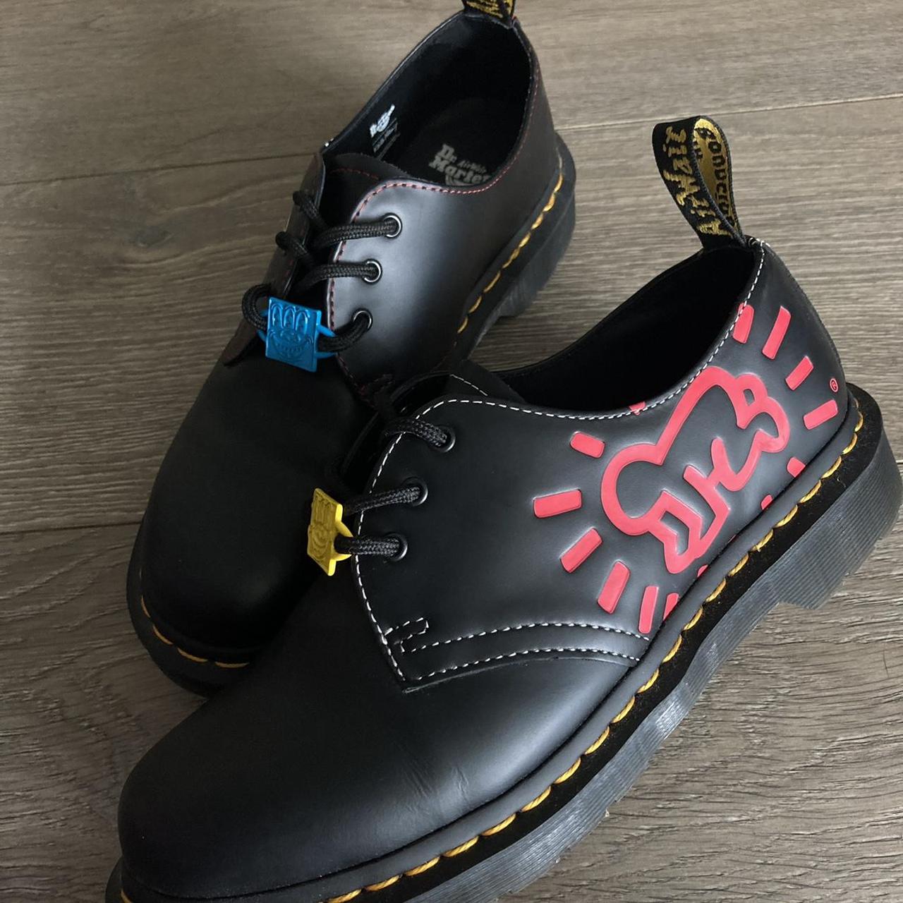Dr. Martens x Keith Haring 1461 3 eye unisex shoes... - Depop