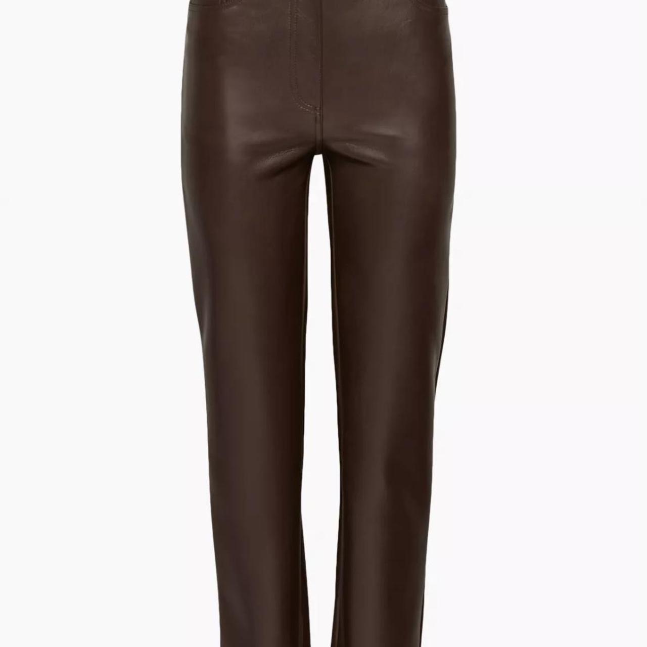 Styling Leather Pants & Aritzia Melina Pant Review (Cropped)