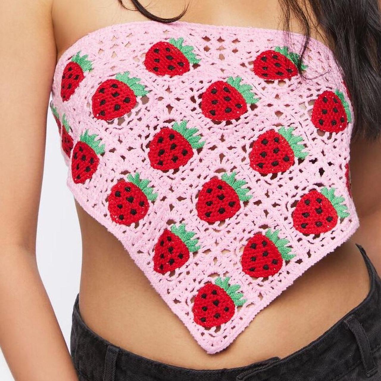 トップス SCULPTOR Strawberry Crop Top MUSINSA | SCULPTOR Strawberry Crop Top White