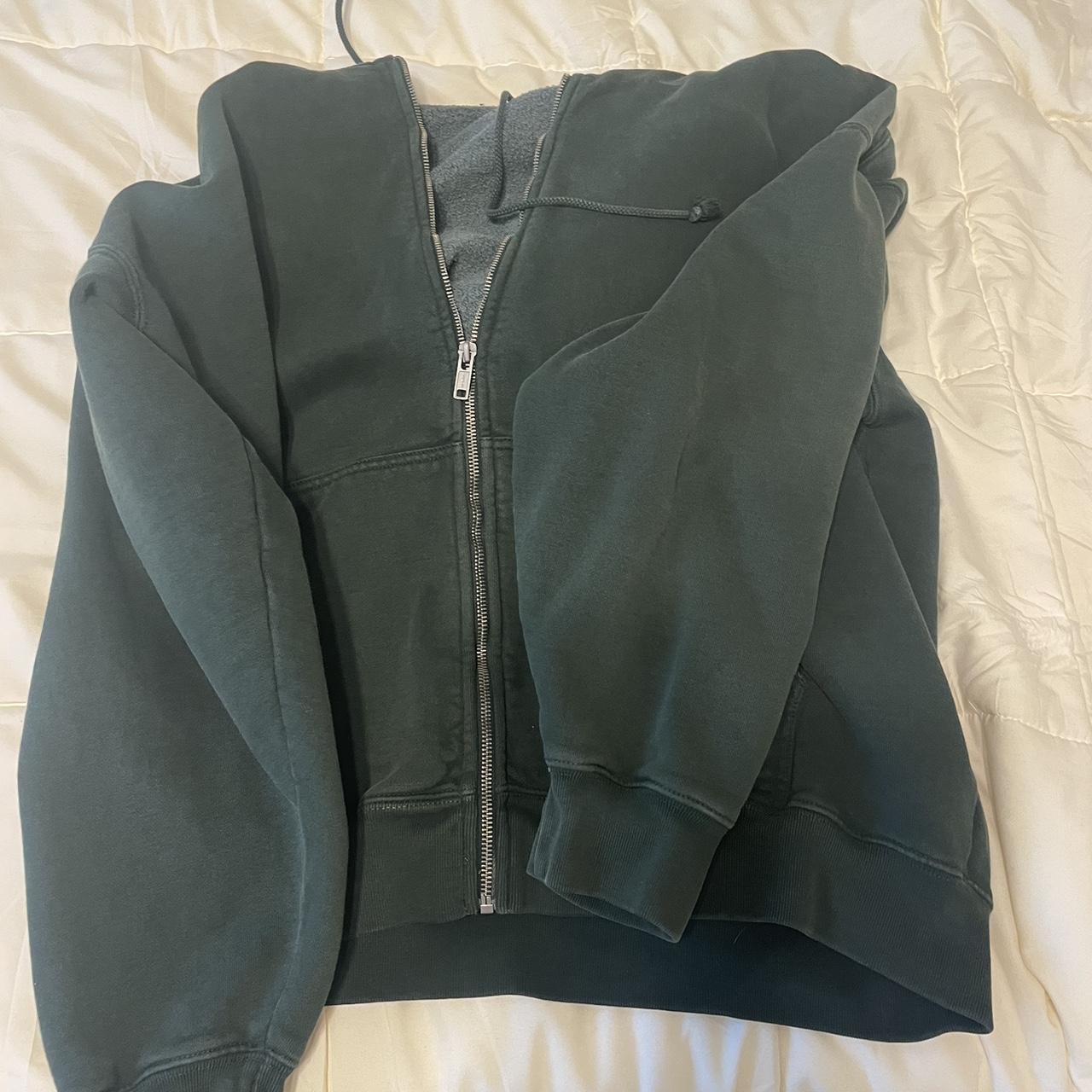Brandy Melville Women's Green Jacket Depop