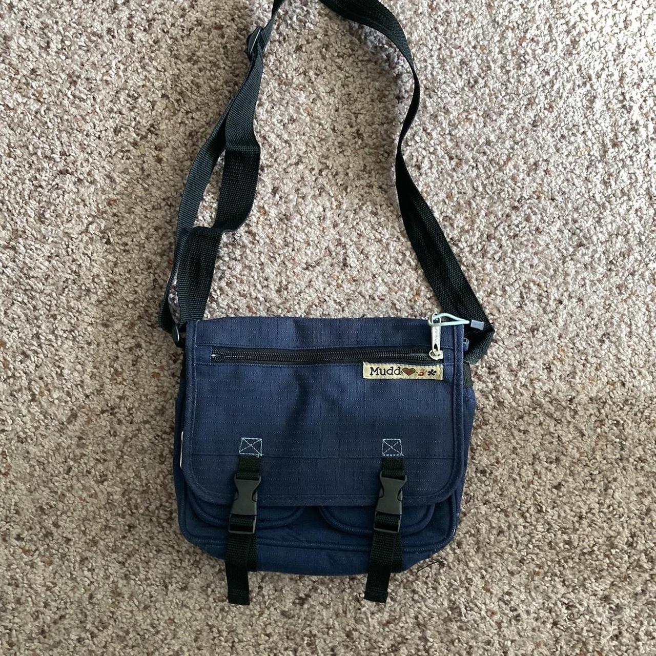 Mudd Clothing Women's Navy and Blue Bag | Depop