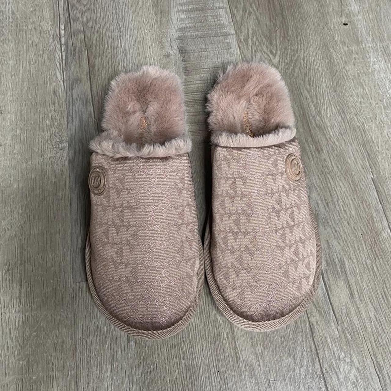 Michael kors fur on sale slippers