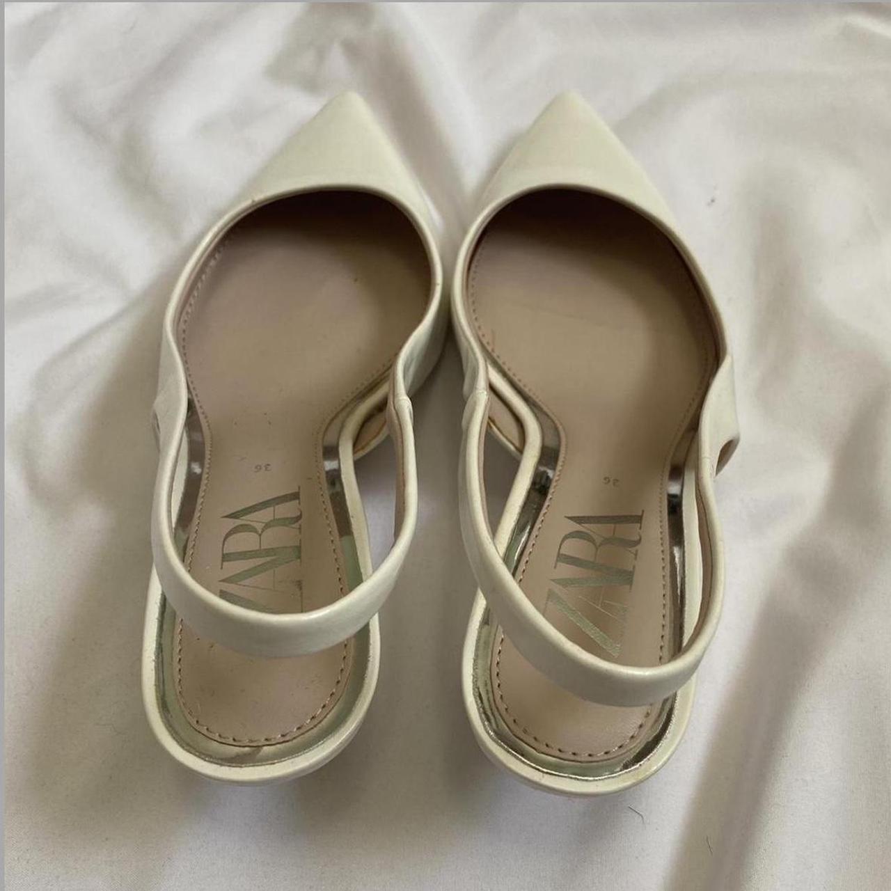 Zara Women's White Sandals (3)