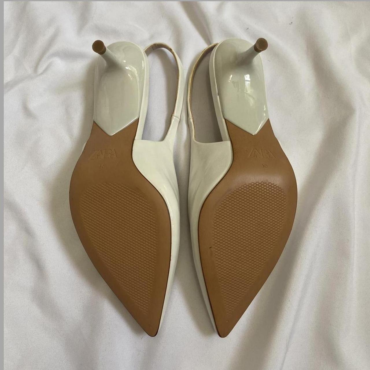 Zara Women's White Sandals (4)