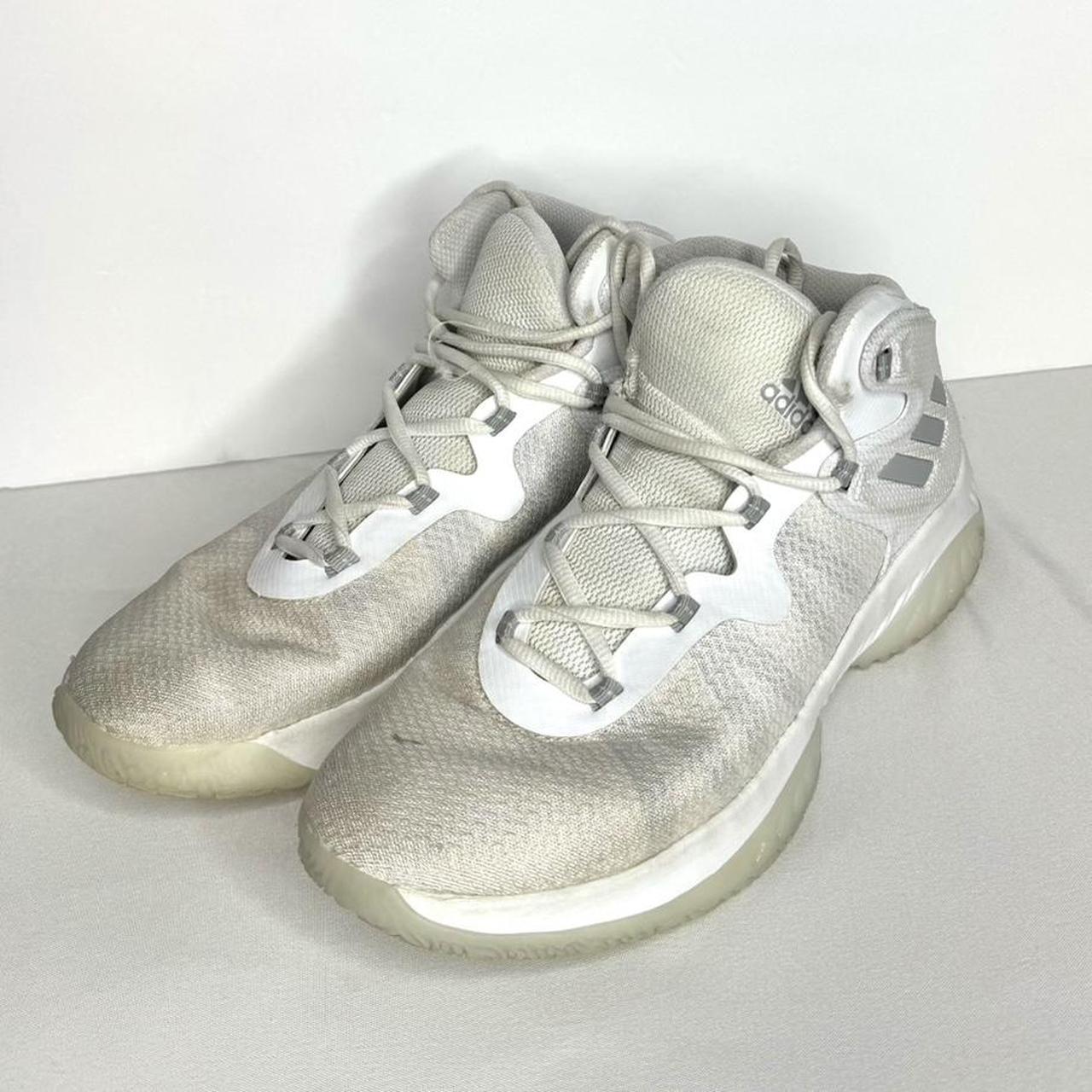 Adidas basketball shoes women s size 7 White Depop