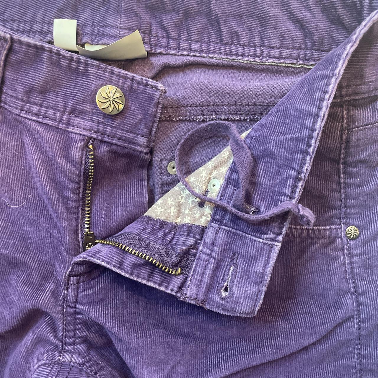 Athleta size 10 purple corduroy pants in nice - Depop