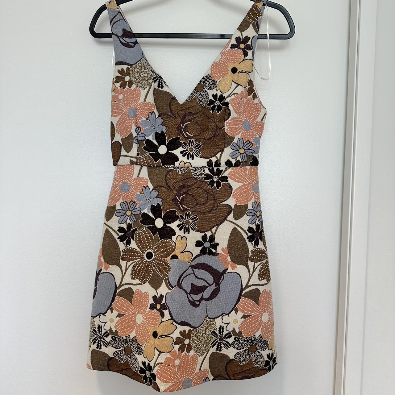 medium Zara x Trafaluc flower dress - Depop