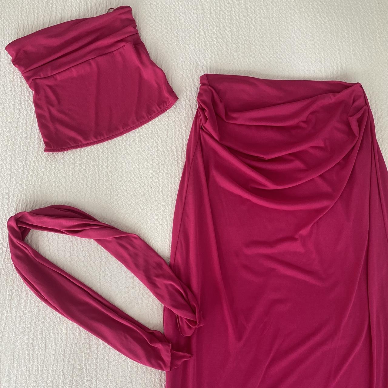 Pink Pull & Bear 3 piece set worn once Skirt... - Depop