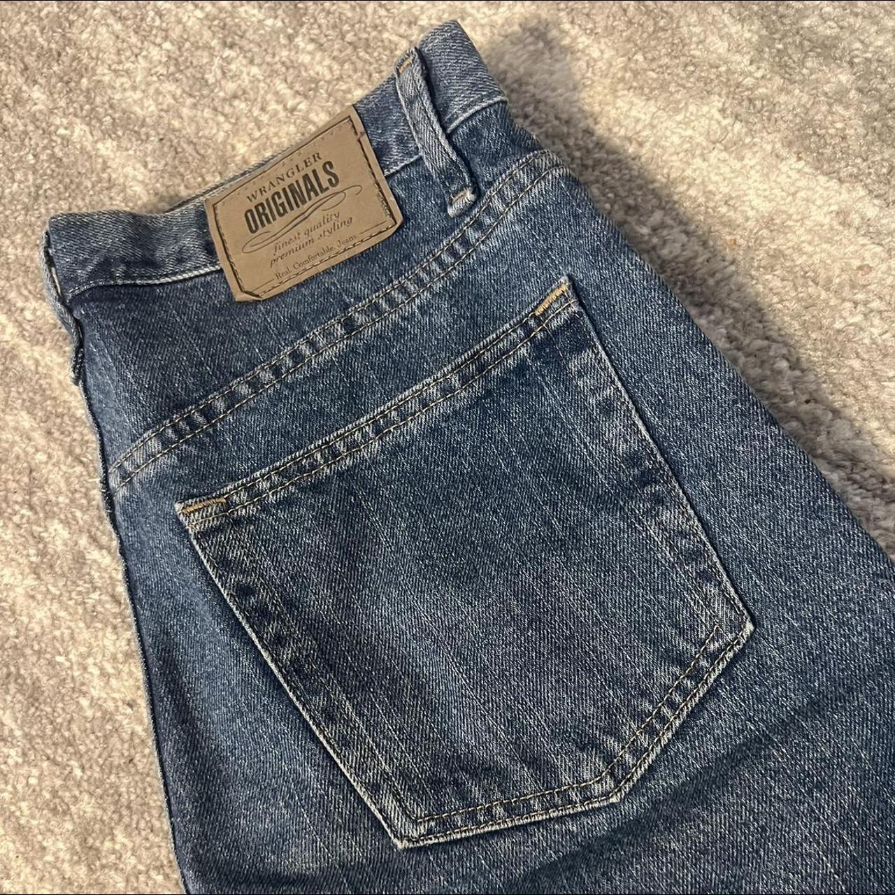 Wrangler Women's Blue and Navy Shorts | Depop