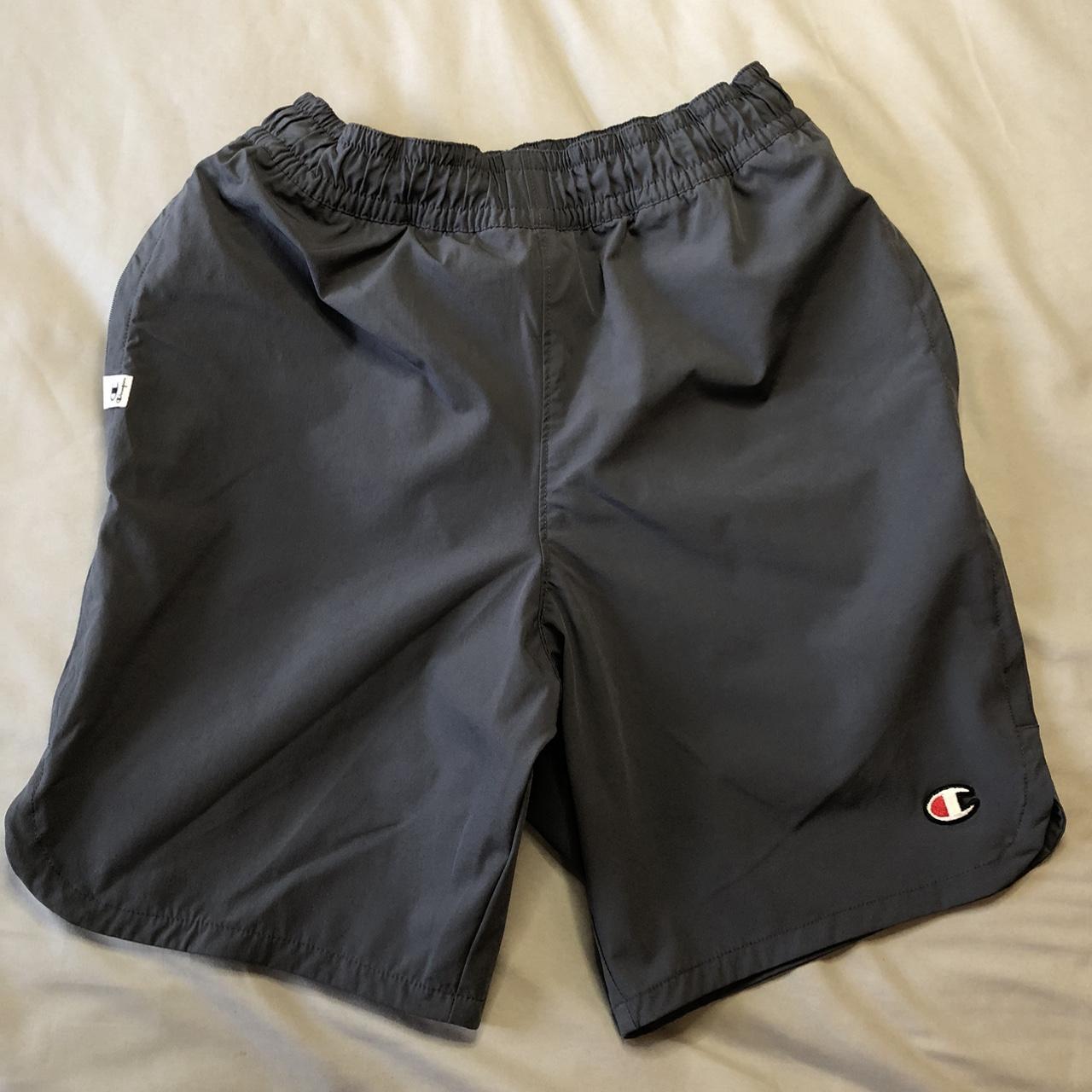 Champion Men's Grey Shorts Depop
