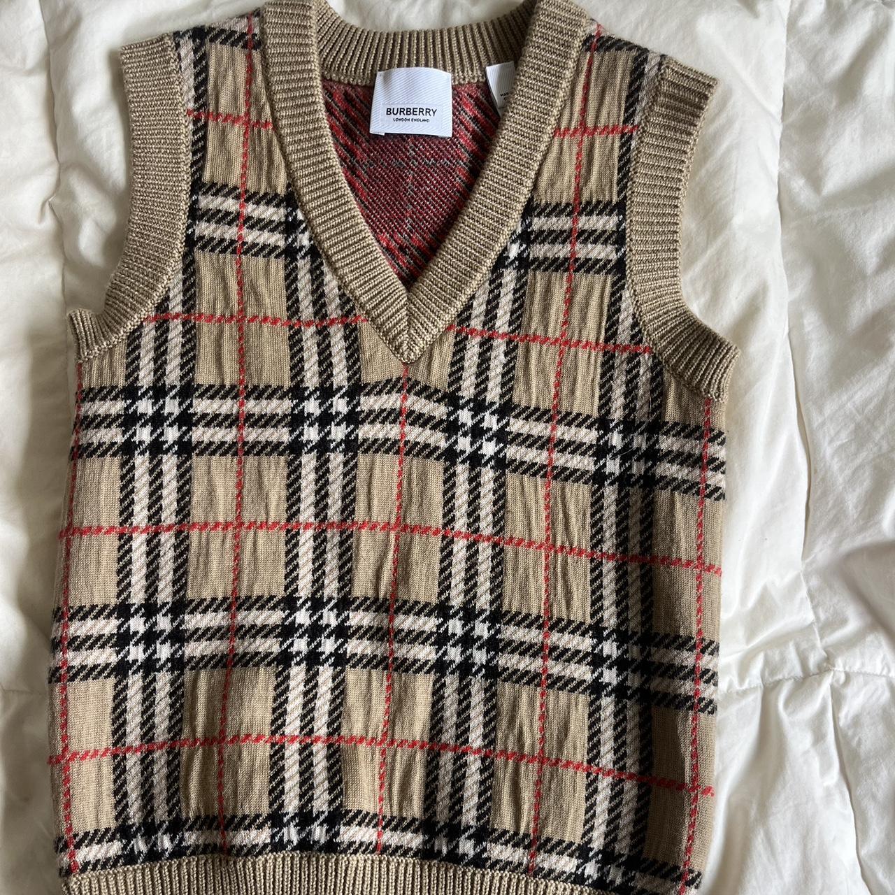 Burberry sweater shop vest