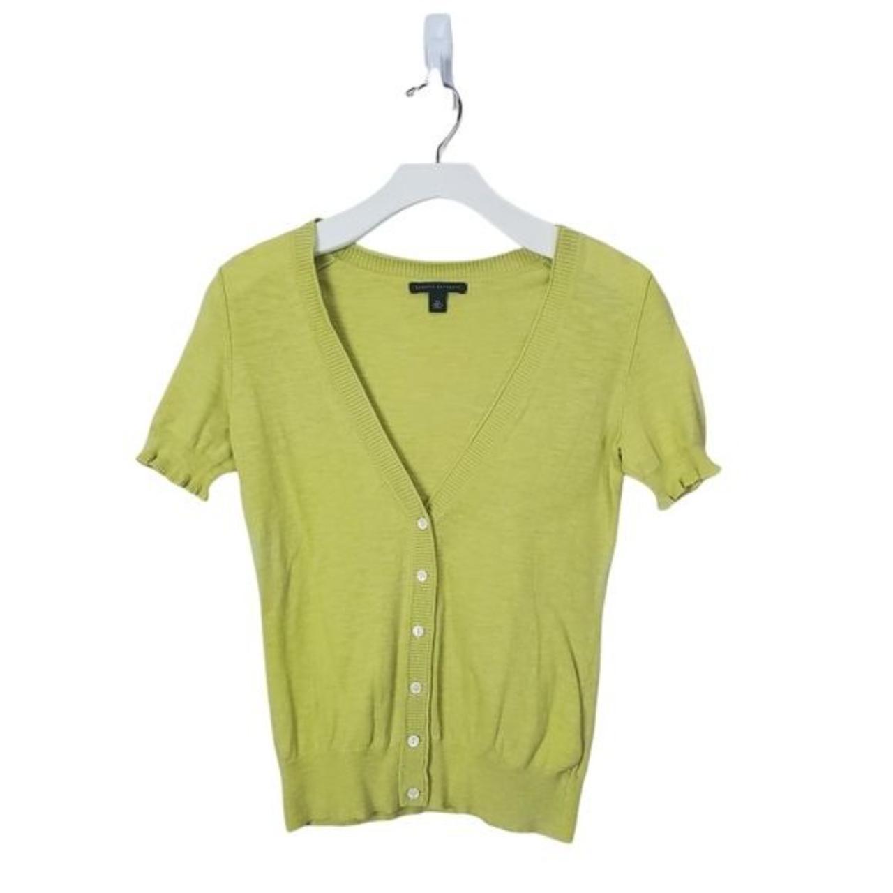 Banana Republic Women's Green Cardigan Depop