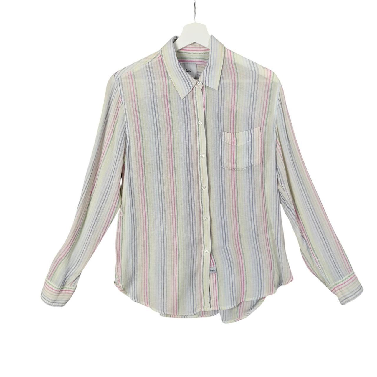 Rails Women's Shirt - Multi/White - S – Rails Cha… - image 2