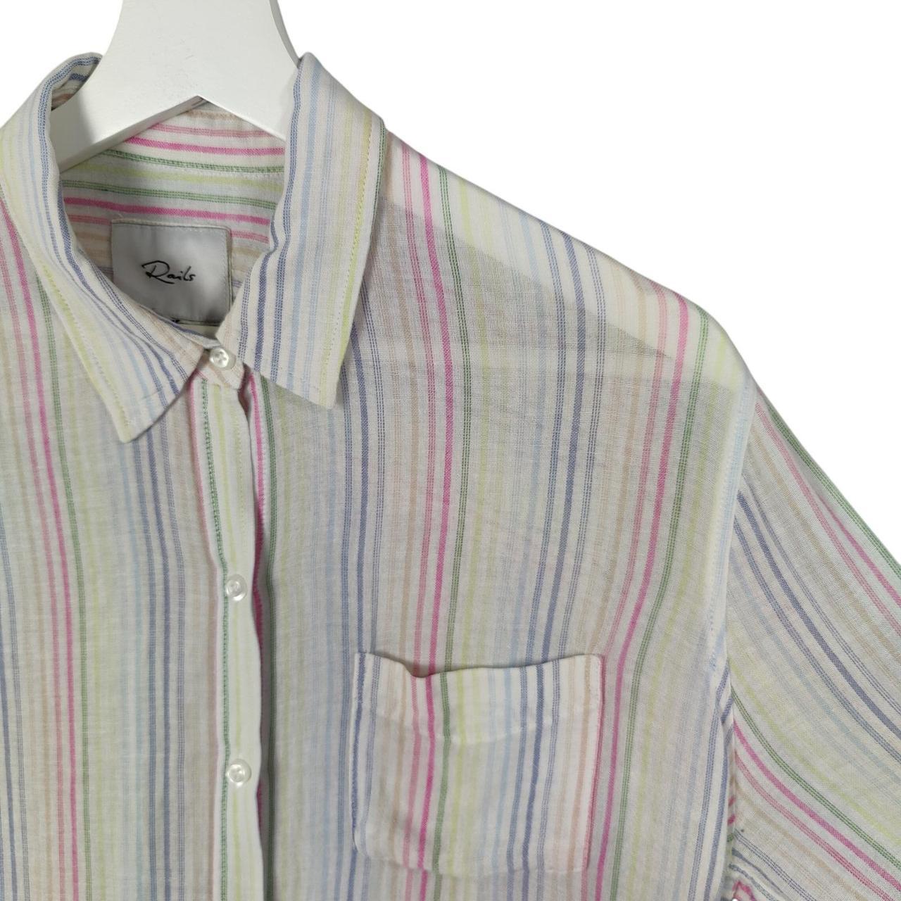 Rails Women's Shirt - Multi/White - S – Rails Cha… - image 1
