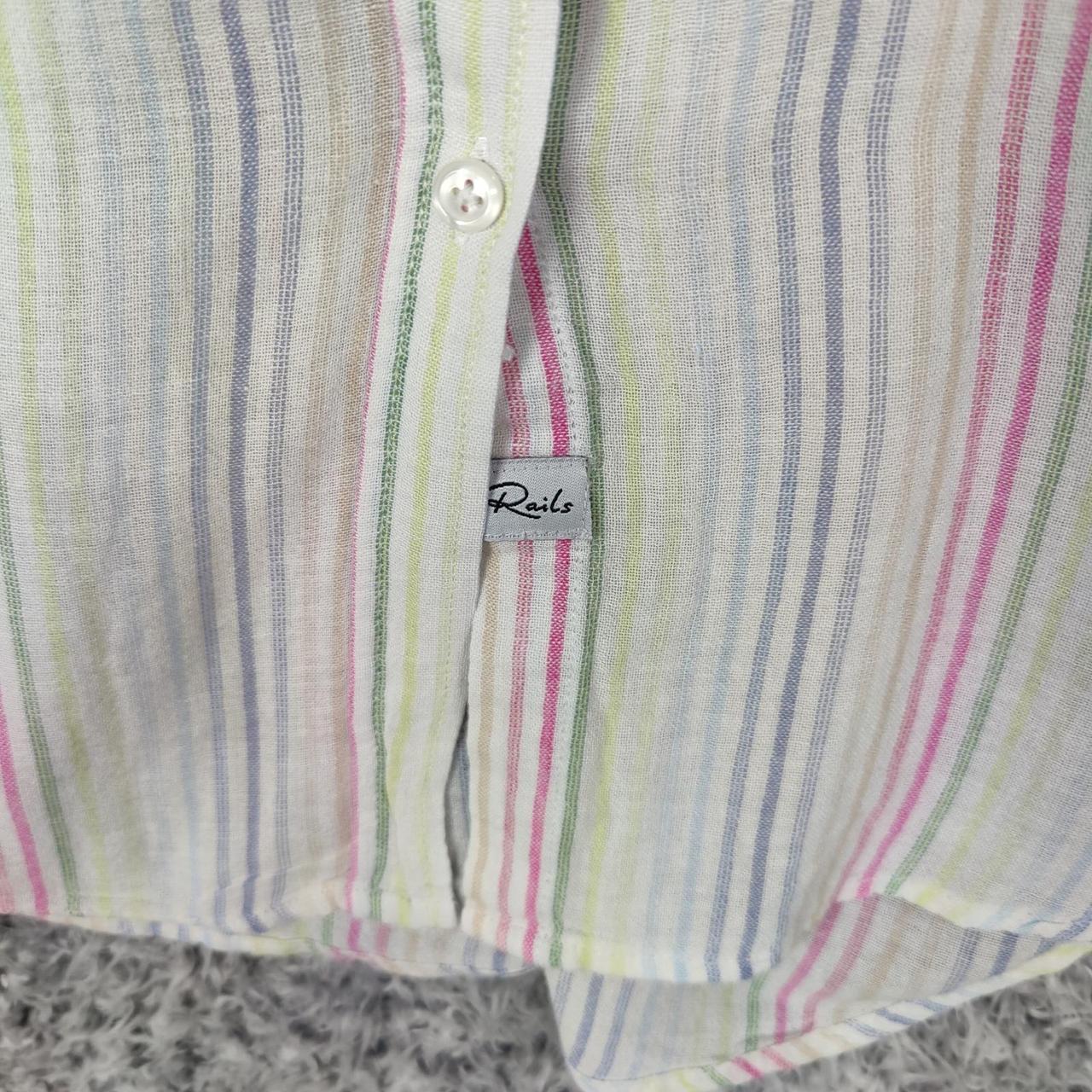 Rails Women's Shirt - Multi/White - S – Rails Cha… - image 6