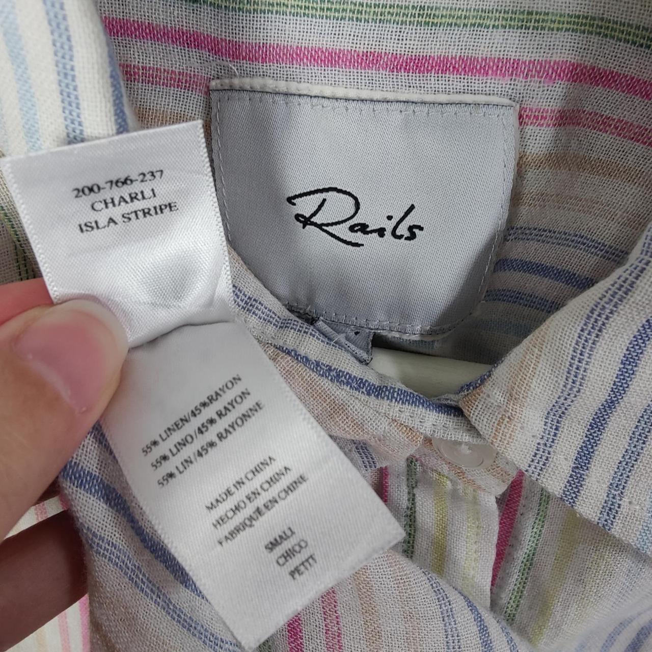Rails Women's Shirt - Multi/White - S – Rails Cha… - image 7