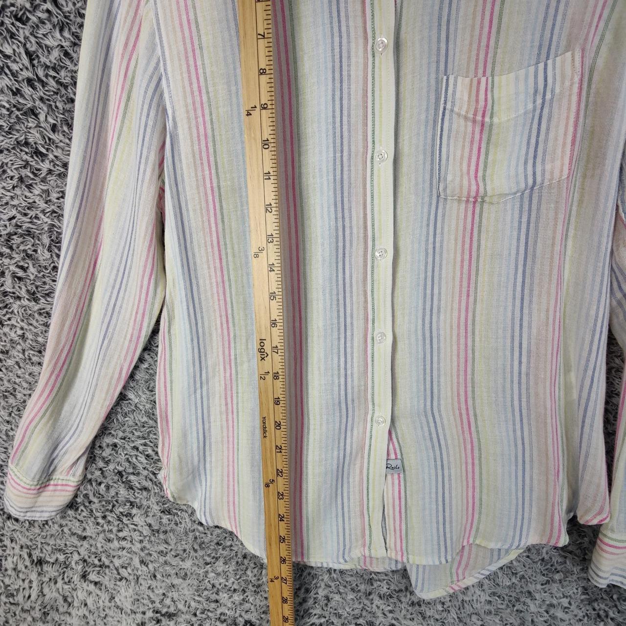 Rails Women's Shirt - Multi/White - S – Rails Cha… - image 5