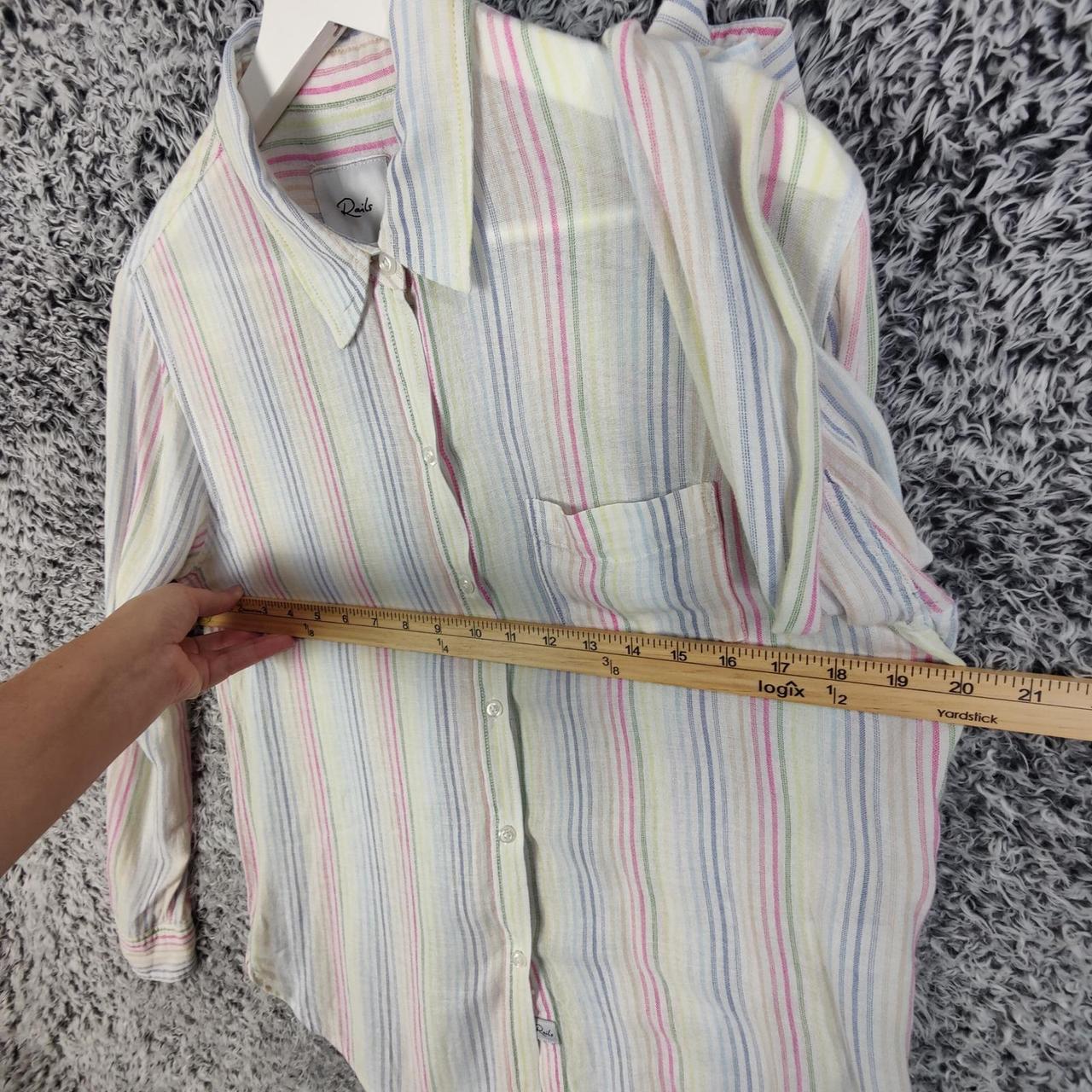 Rails Women's Shirt - Multi/White - S – Rails Cha… - image 4