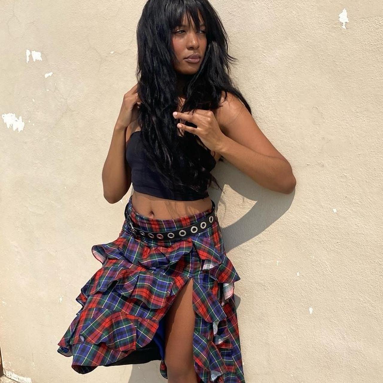 Gorgeous tartan plaid midi skirt from my brand