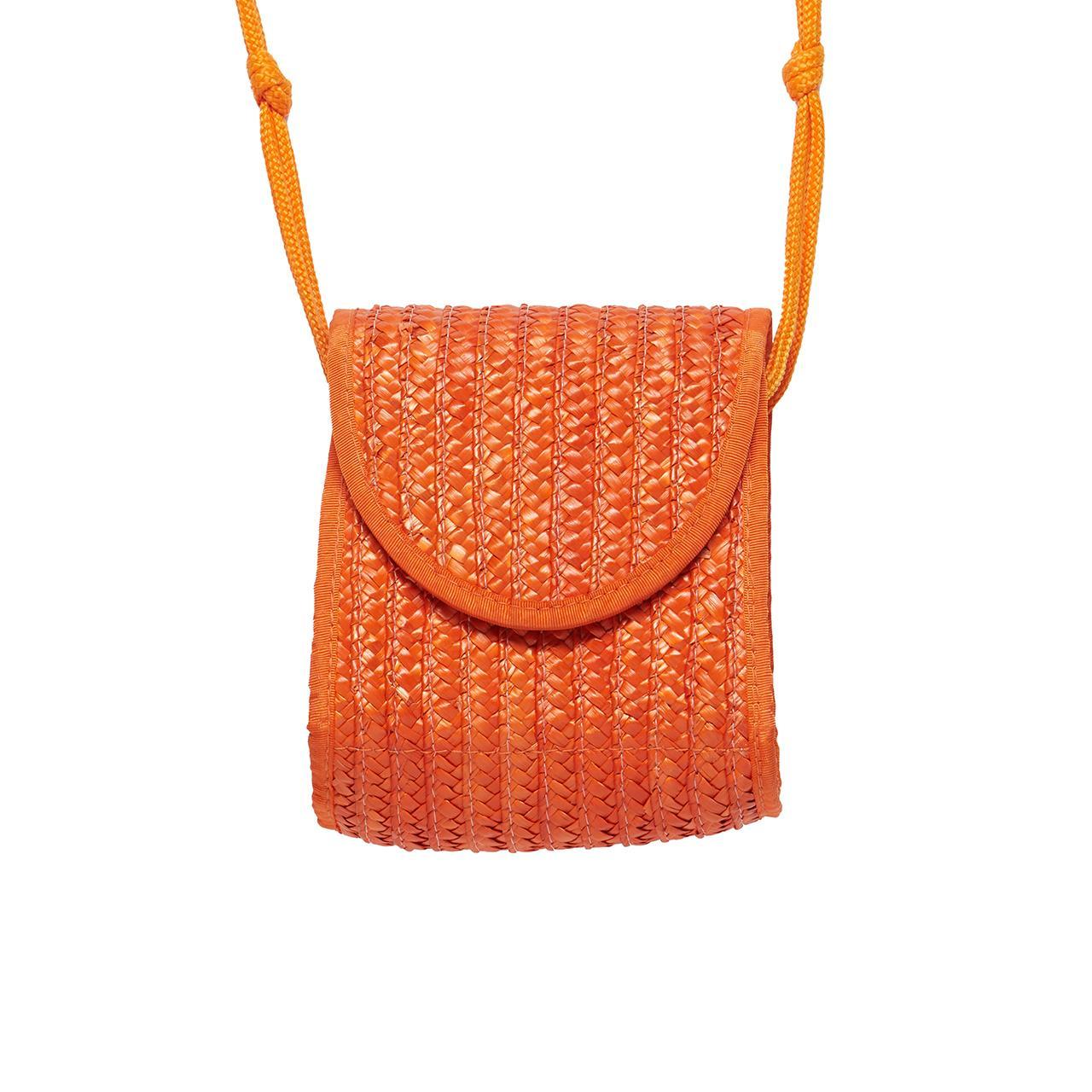Lamb Shoulder Bag Orange Purse Size Small 9x9 Vintage Good Condition Cute |  eBay