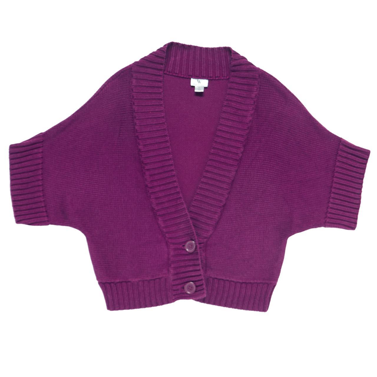 Worthington short sleeve sweater Purple knit