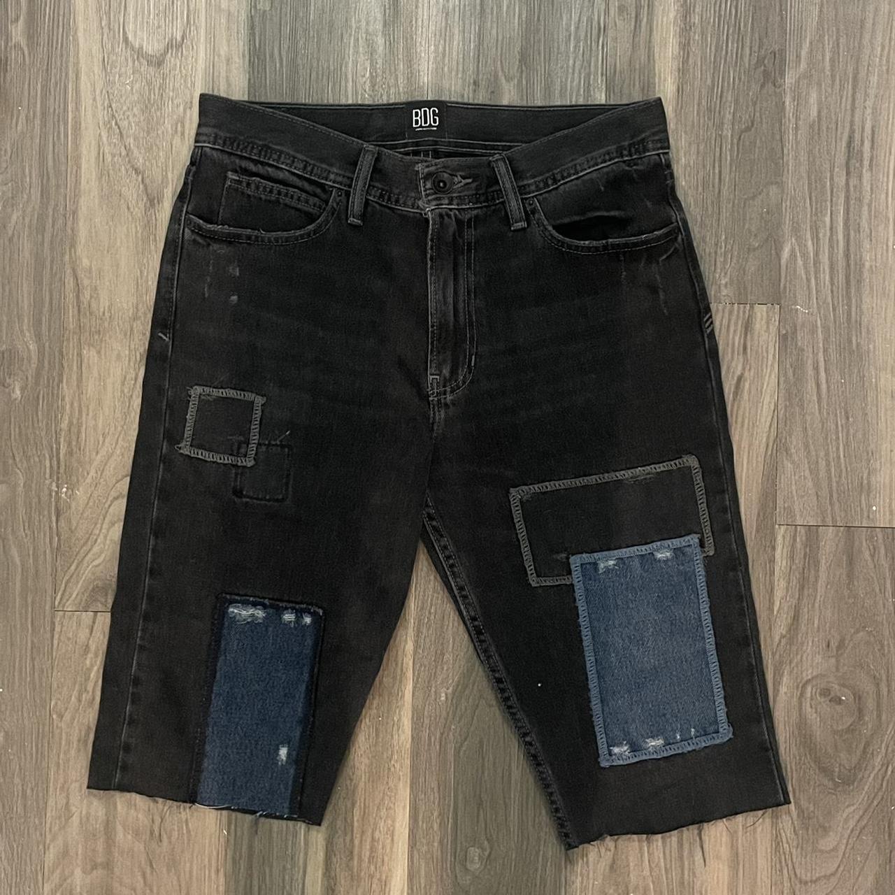 bdg black jean shorts