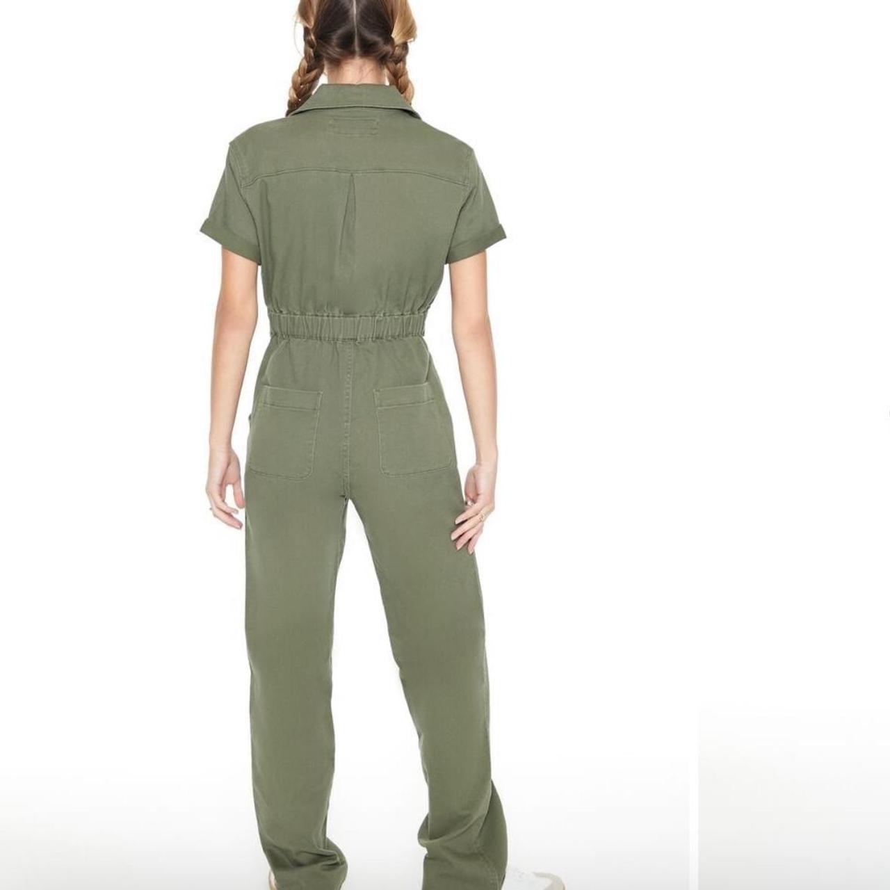 forever 21 green denim jumper $40 online sold