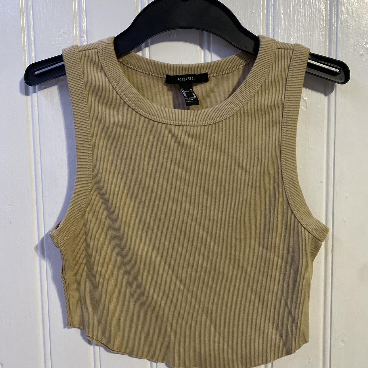 Forever21 basic crop tank Great condition Size M - Depop