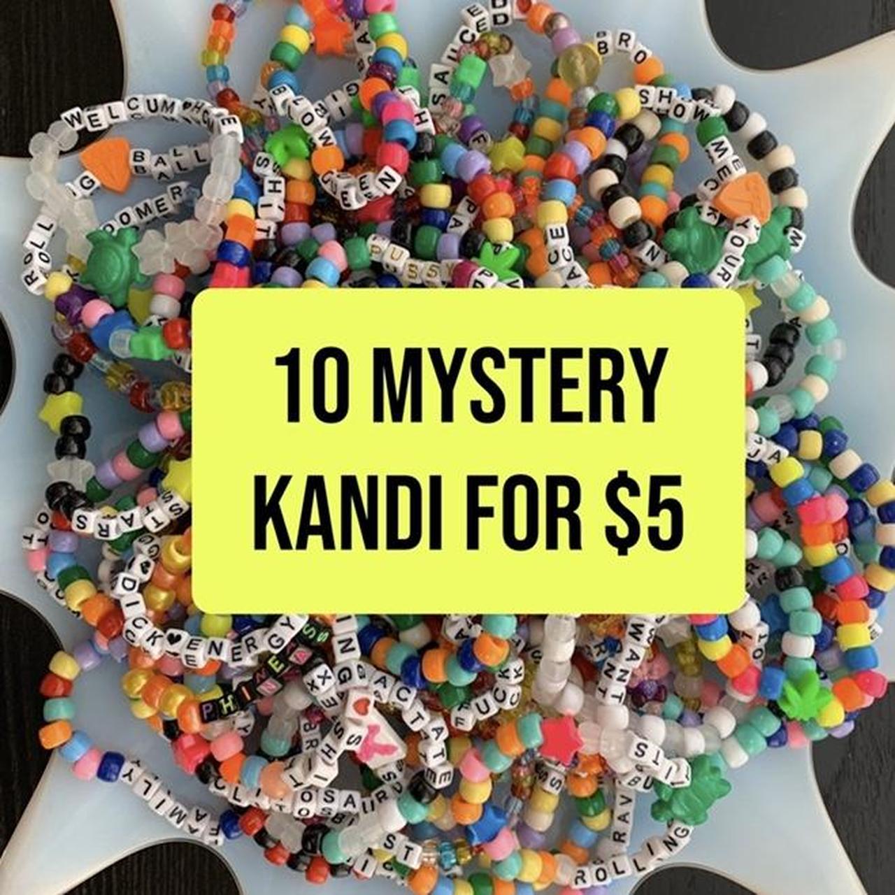 BUNDLE OF 10 MYSTERY KANDI These are handmade kandi... Depop