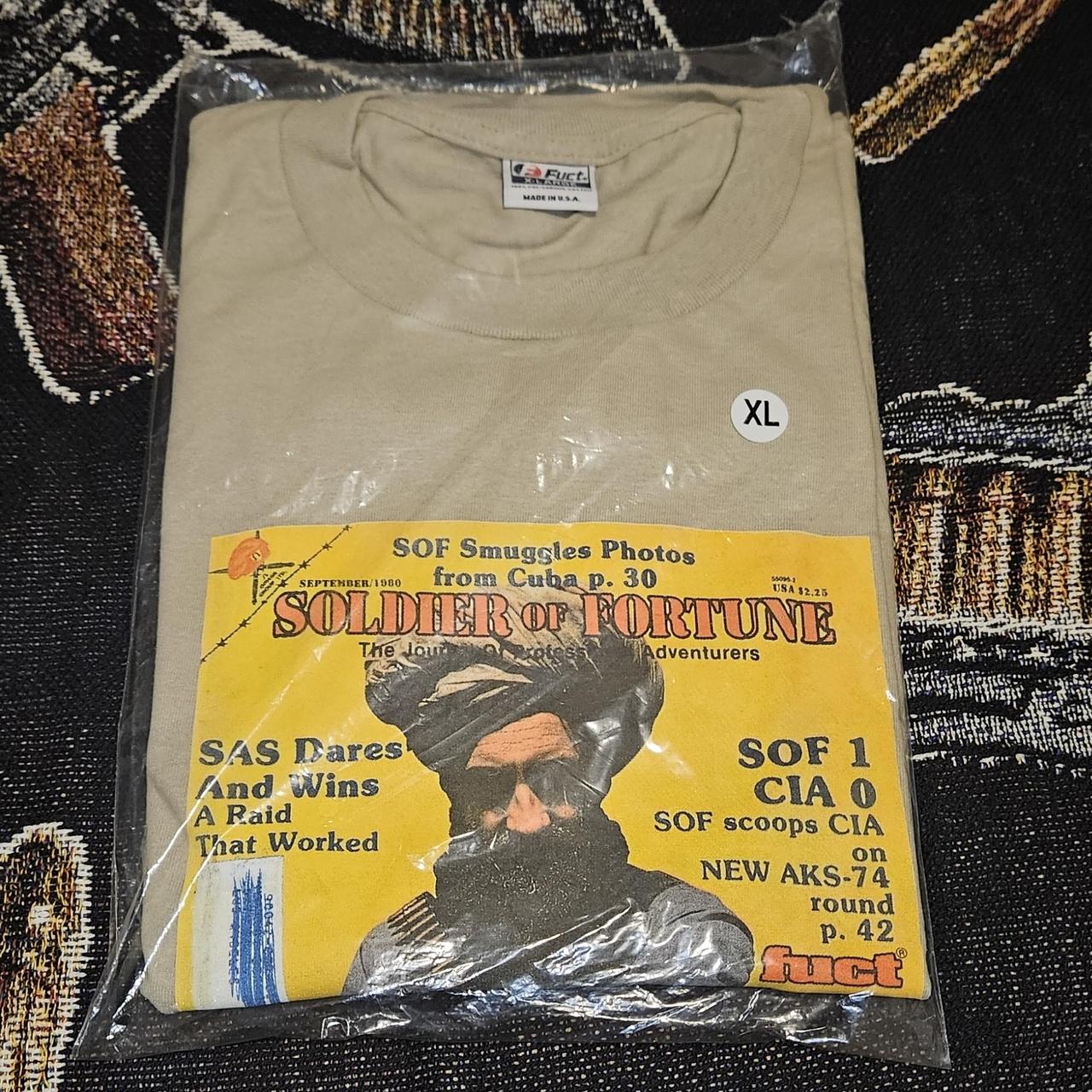 Fuct soldier of fortune tee sand size XL...