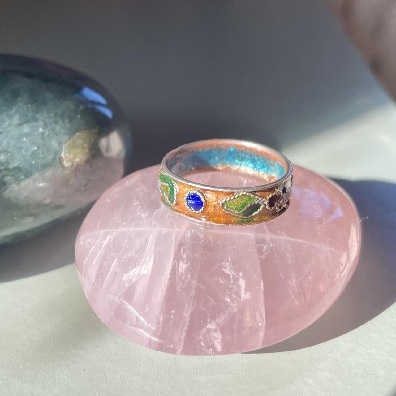 Handmade Women's Ring - Multi/Silver – Unique, ha… - image 2