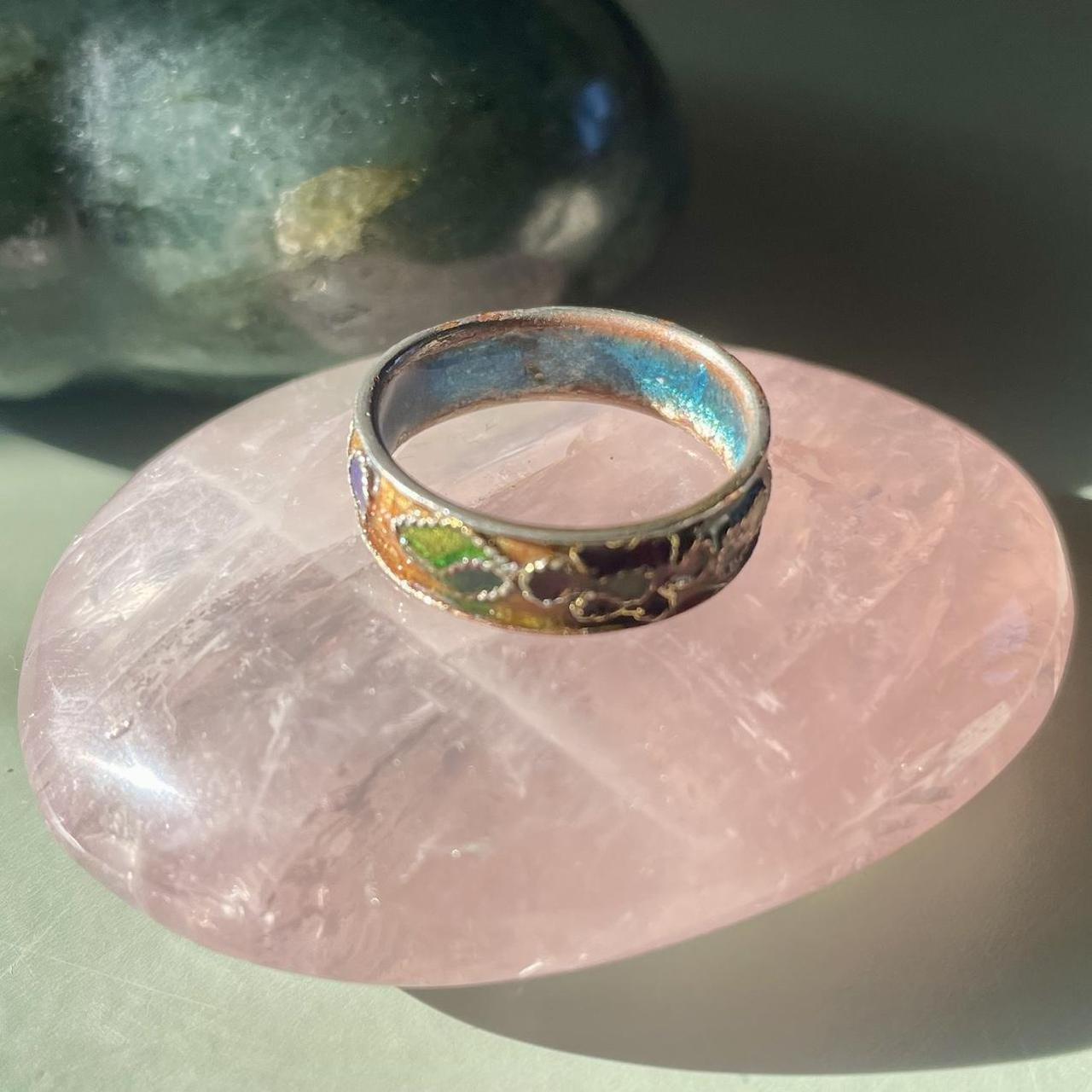 Handmade Women's Ring - Multi/Silver – Unique, ha… - image 4