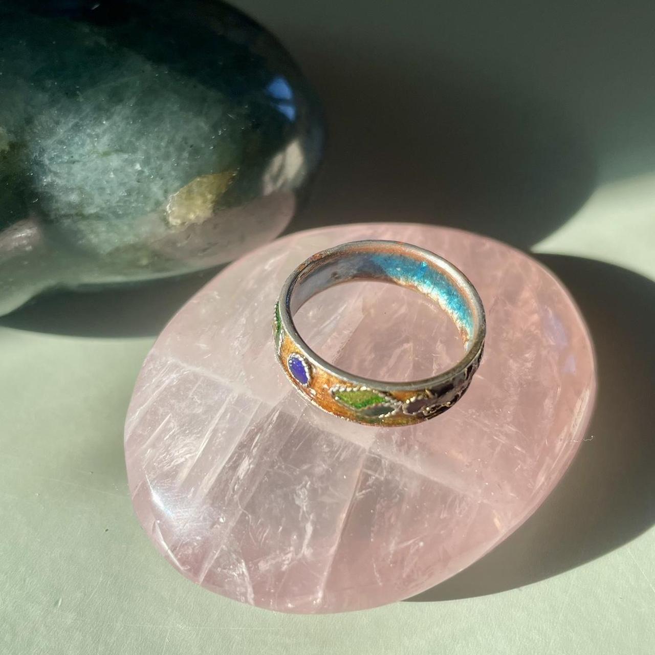 Handmade Women's Ring - Multi/Silver – Unique, ha… - image 5