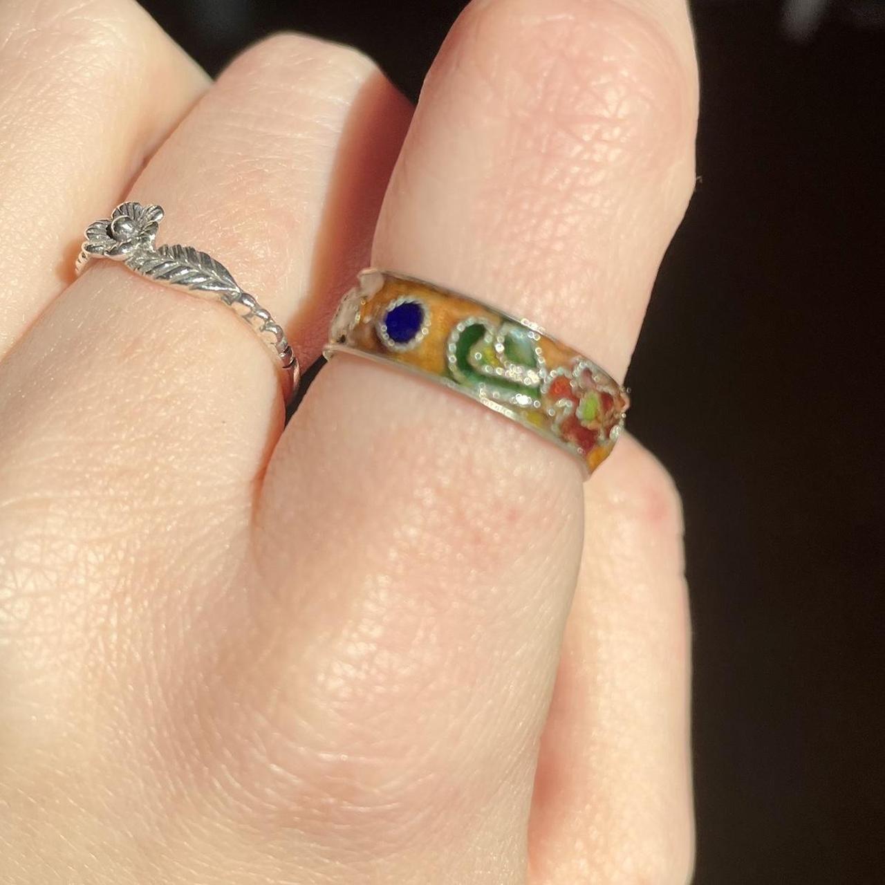 Handmade Women's Ring - Multi/Silver – Unique, ha… - image 8