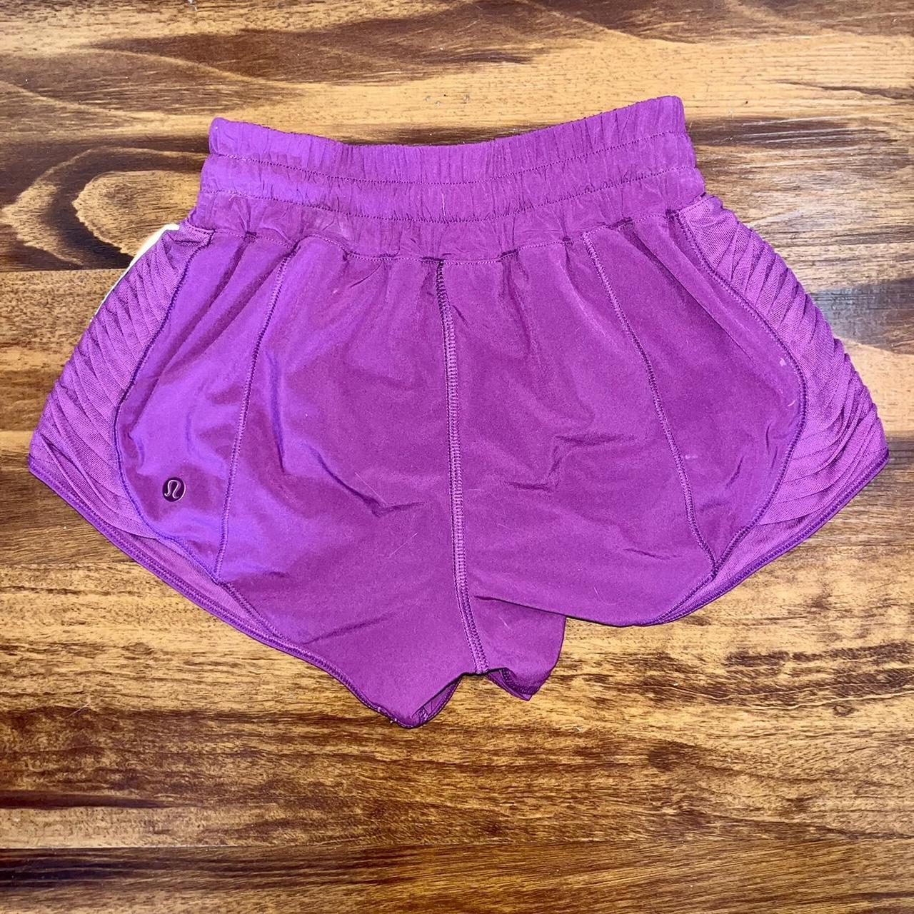 Lululemon Women's Purple and Pink Shorts Depop