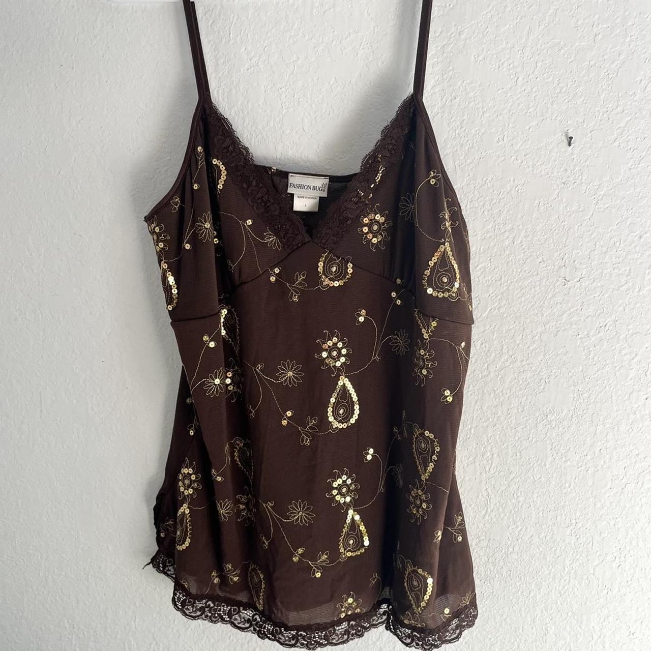 Fashion Bug Brown Tank Tops & Camisoles