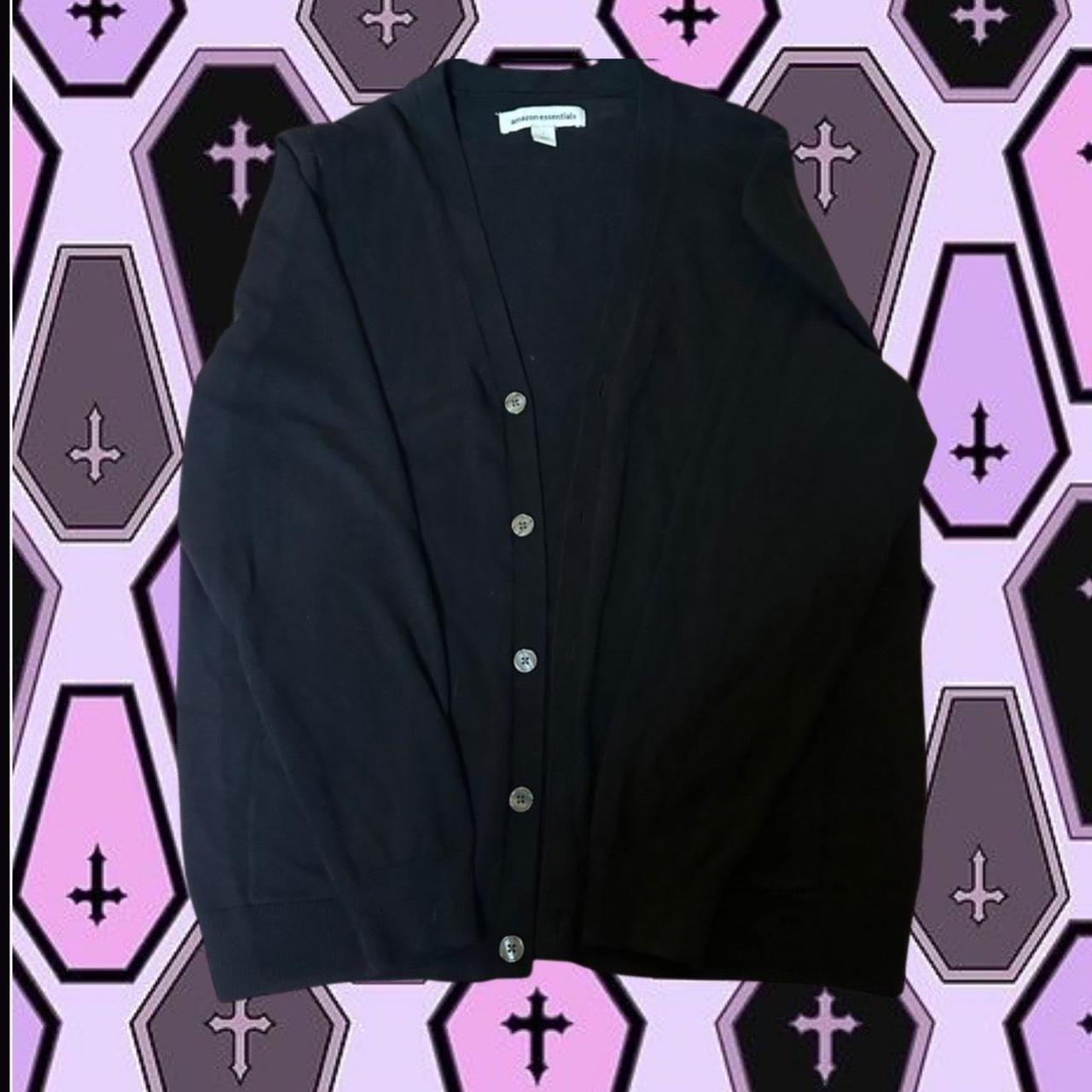 Black Cardigan Amazon #sweater #cardigan #pockets S/M - Depop