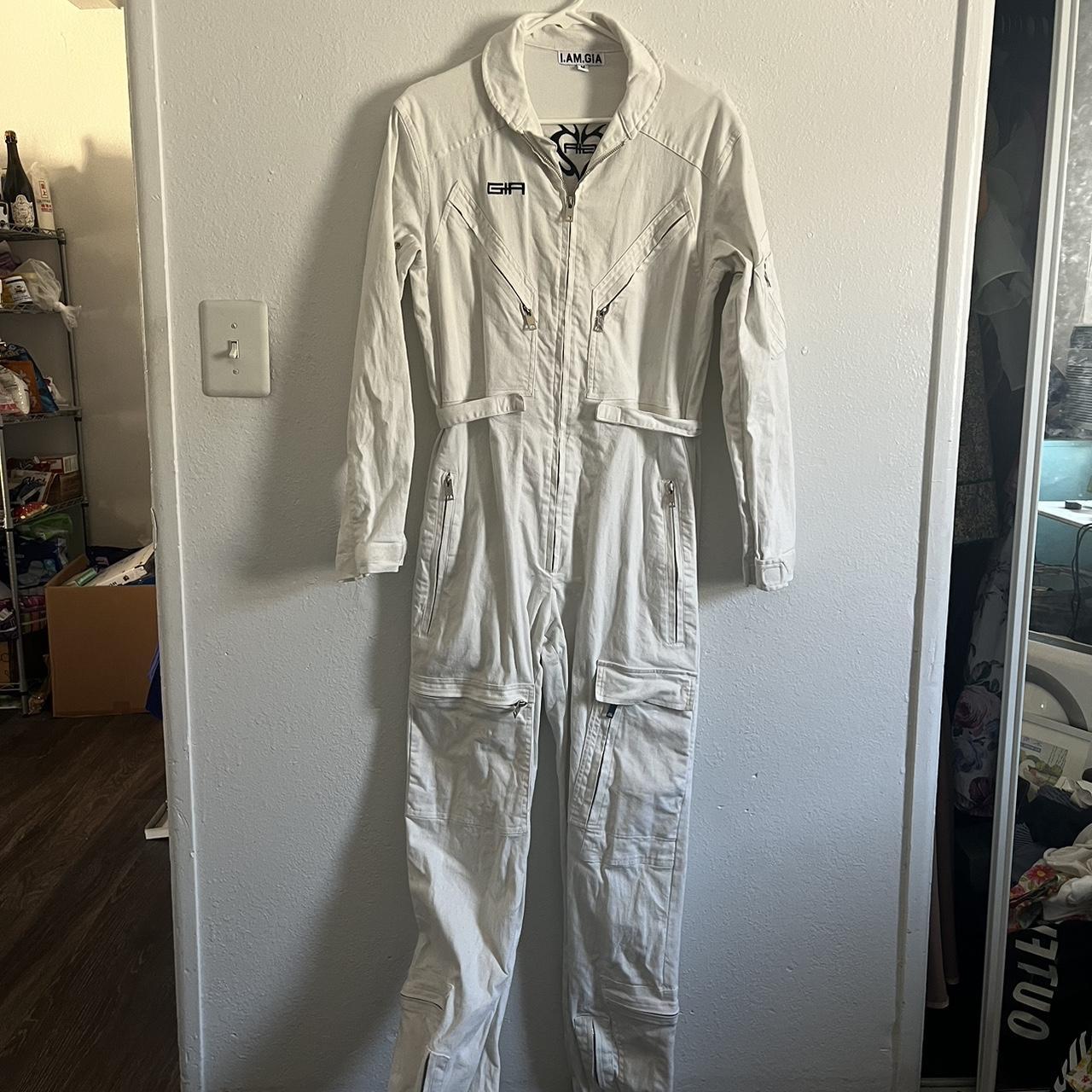 I.Am.Gia Men s Cotton Jumpsuit White M