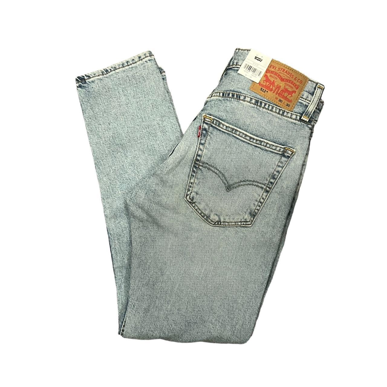 NEW Levi 512 Slim Taper Distressed Jean Light... - Depop