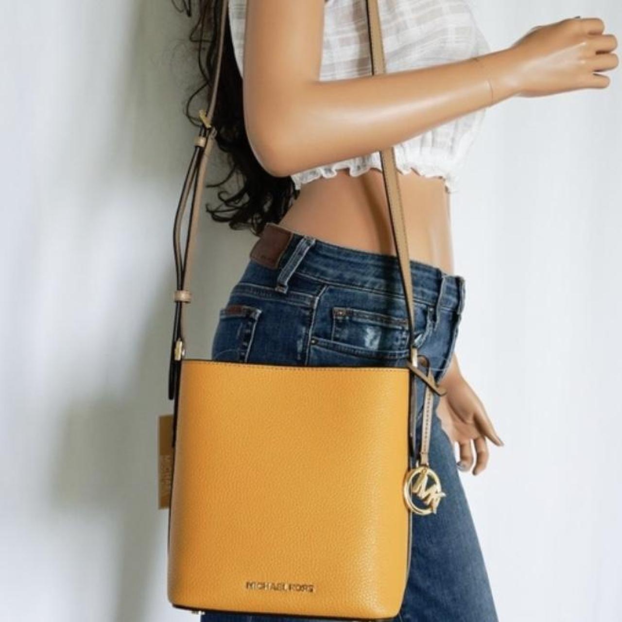 Michael kors deals yellow bucket bag