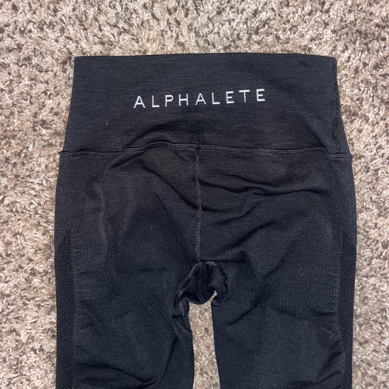 Alphalete black leggings Size small Perfect condition Depop