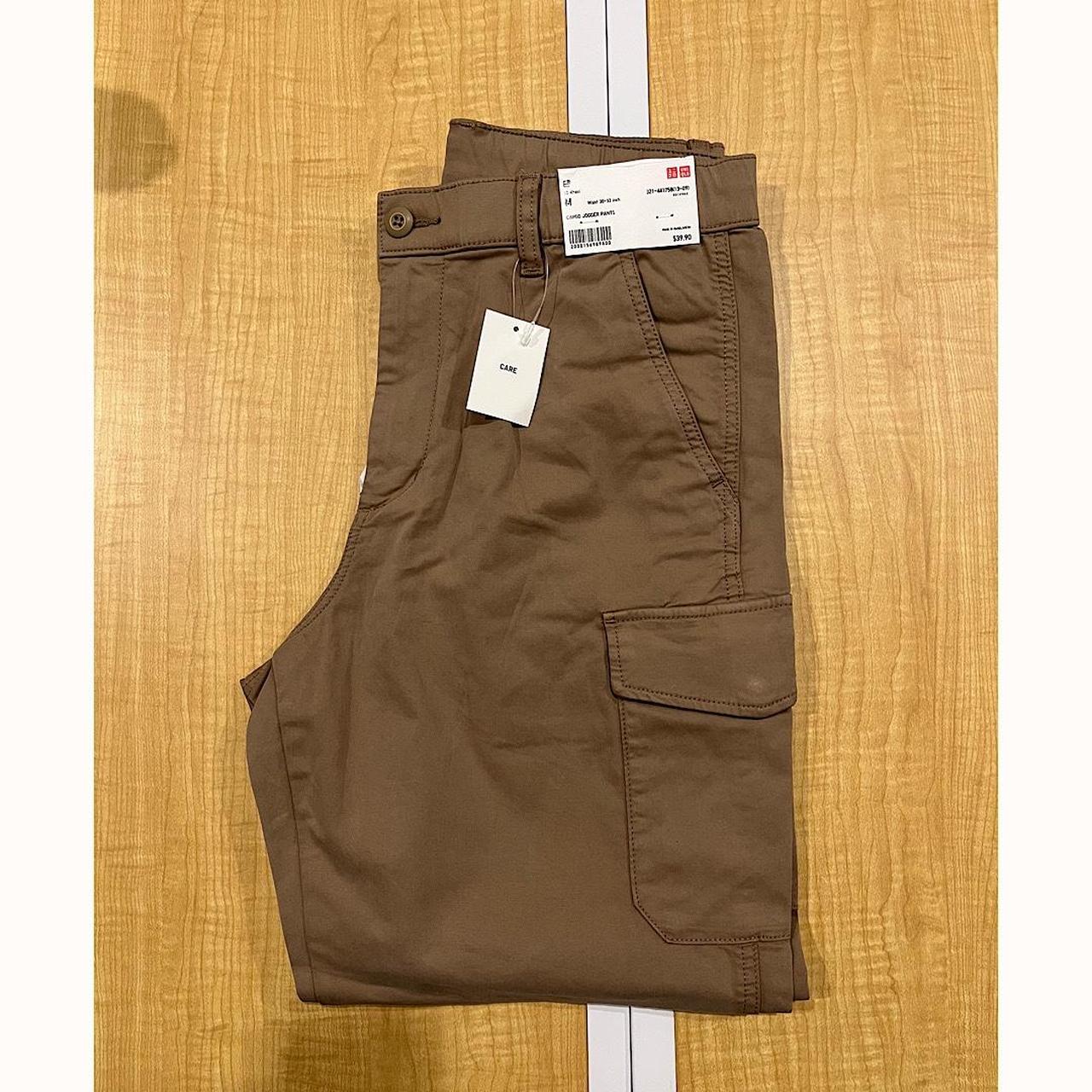 Brown Uniqlo pants Fits oversized and baggy All... - Depop