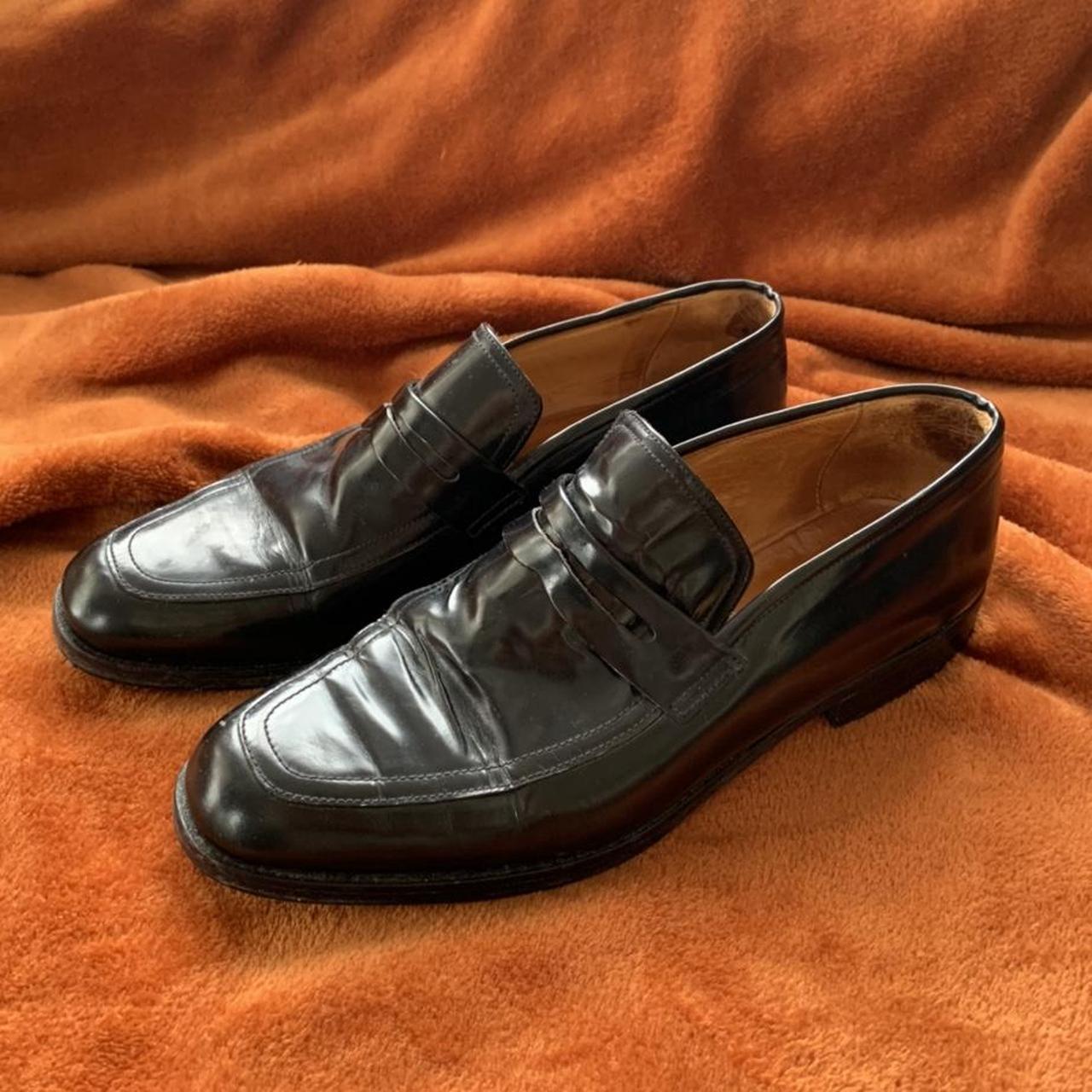 Vintage Country Road patent leather loafers.... - Depop