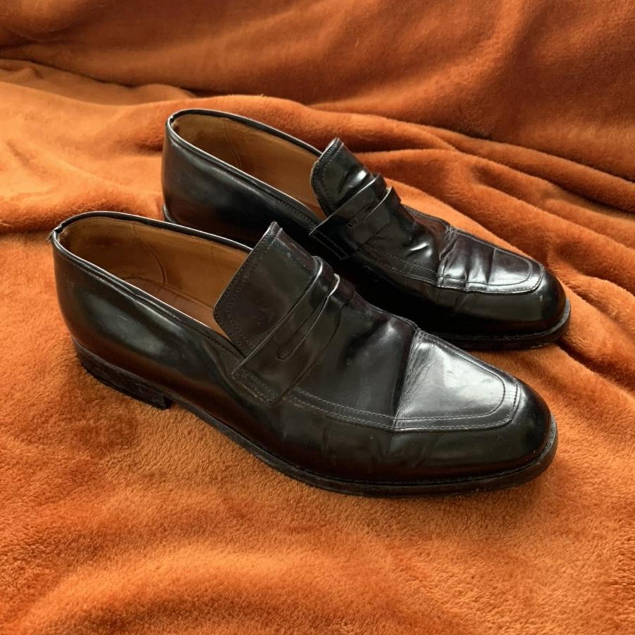 Vintage Country Road patent leather loafers.... - Depop