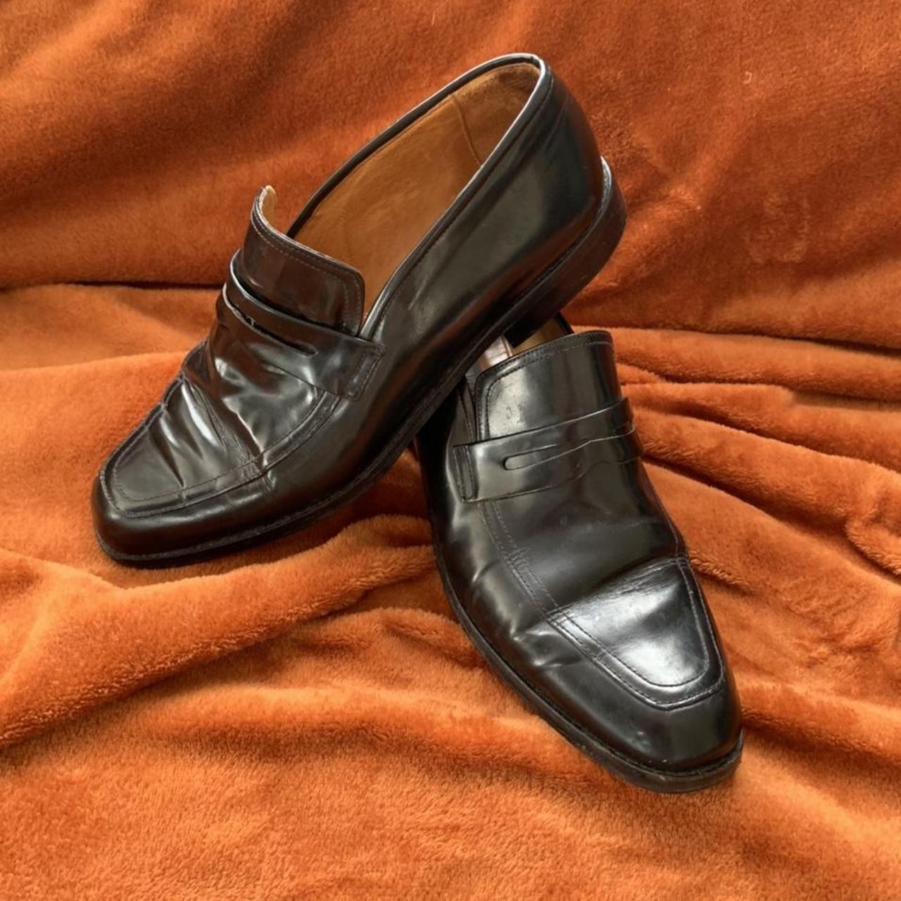 Vintage Country Road patent leather loafers.... - Depop