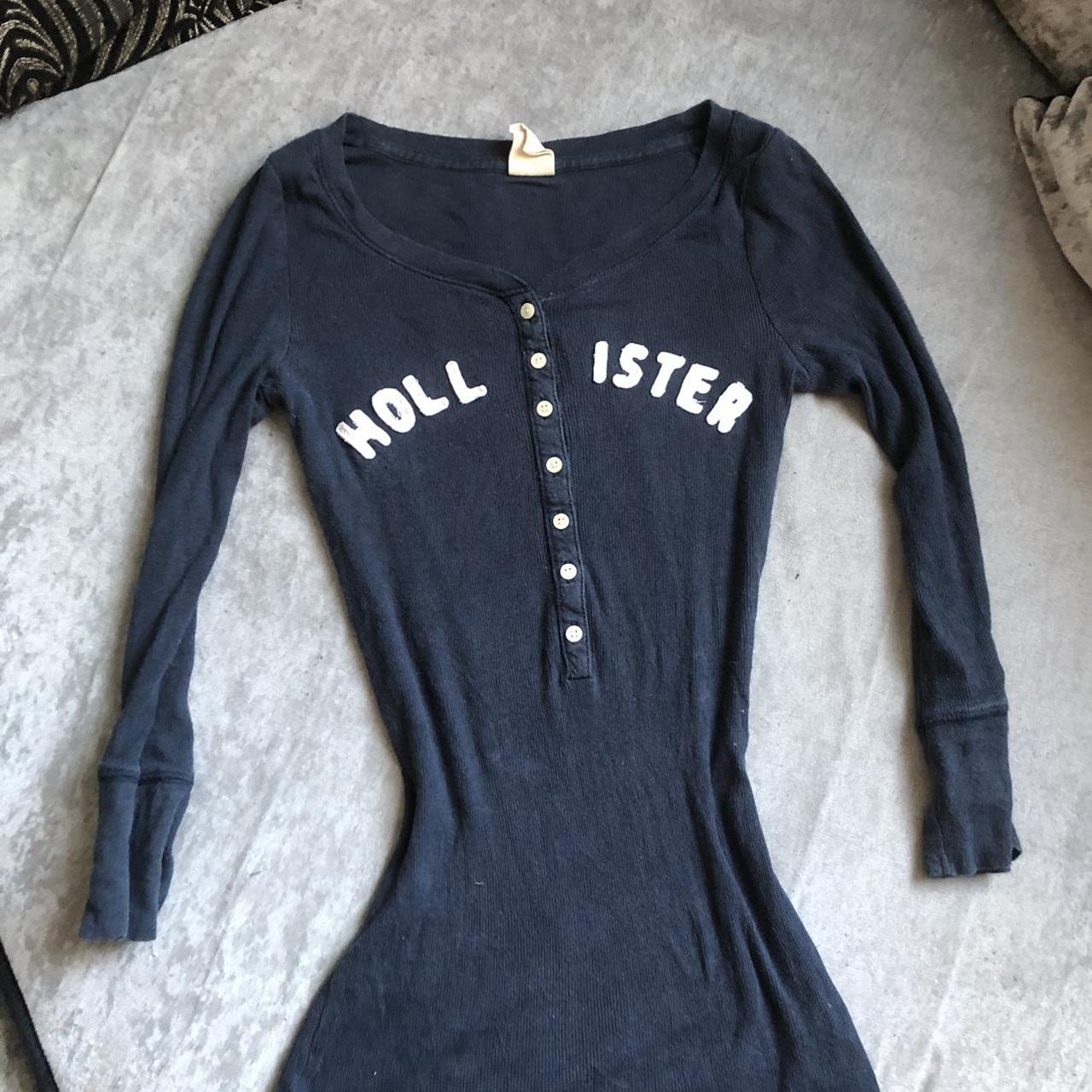 vintage hollister henley tee adorable, still in… - Depop