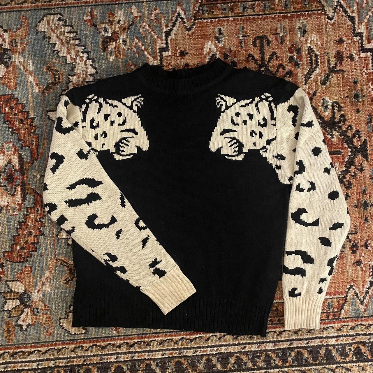 Angashion leopard sweater Barely worn like new Depop