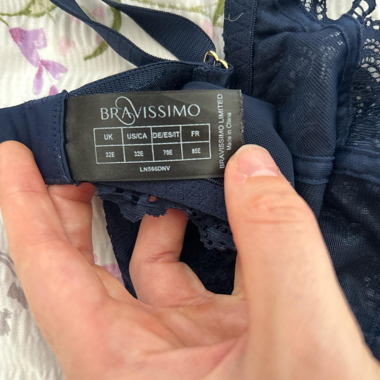 Bravissimo Molly bra in Navy Great Condition Size... Depop